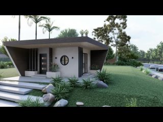(6x7 Meters) Modern Tiny House Design   1 Bedroom House Tour