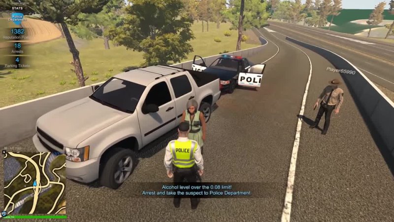 ENDING A POLICE CHASE WITH A SPIKE STRIP Flashing Lights Multiplayer Gameplay Police