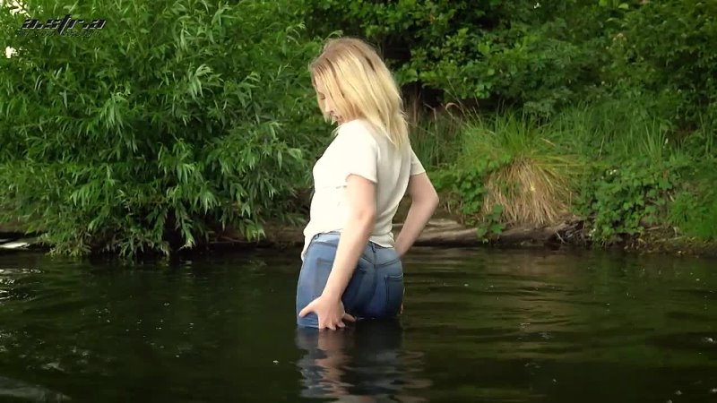 Vanessas Wet Jeans Session, Wetlook, Jeans, Boots, Vanessa