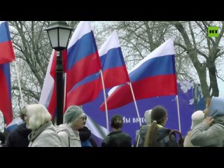 Locals celebrate anniversary of Crimea's reunification with Russia