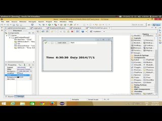 Java Eclipse GUI Tutorial 23 # Show System Date and Time in JFrame ( Dynamic Clock )