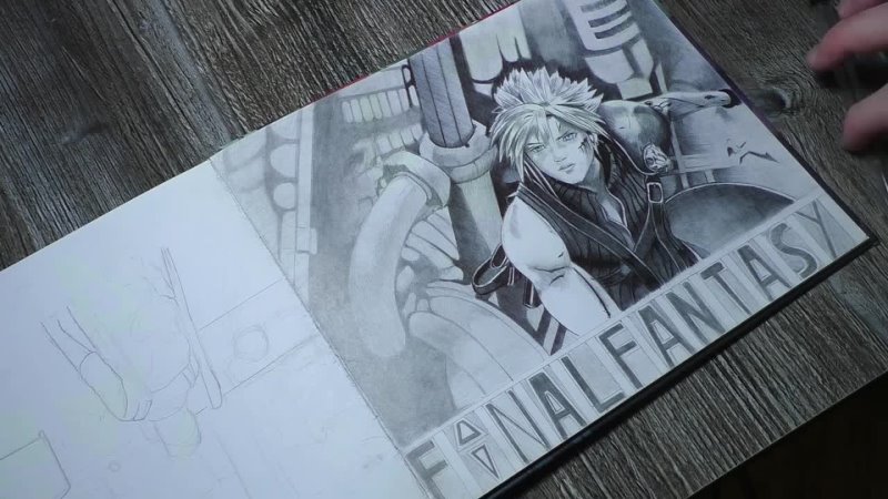 final fantasy 7 drawing
