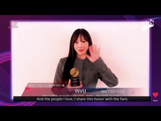 [CLIP] Taeyeon winning Artist of The Year Digital (February) with INVU (230218 Circle Chart Music Awards)