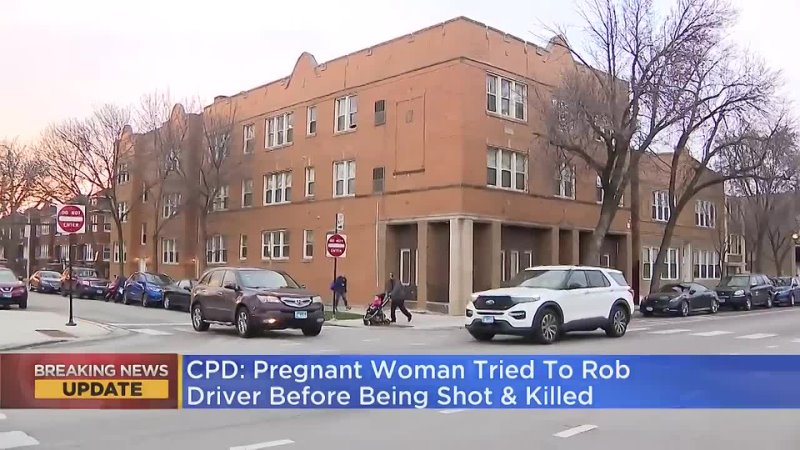 CBS Chicago CPD: Pregnant woman tried to rob driver before being shot and