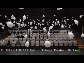 120mm DMX LED Bulb Installed at Theatre in Belgium