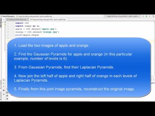 OpenCV Python Tutorial For Beginners 22 - Image Blending using Pyramids in OpenCV