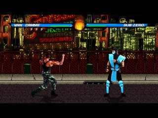 “Жан-Клод Ван Дамм против Sub Zero в трилогии Mortal Kombat: Эпическая битва“