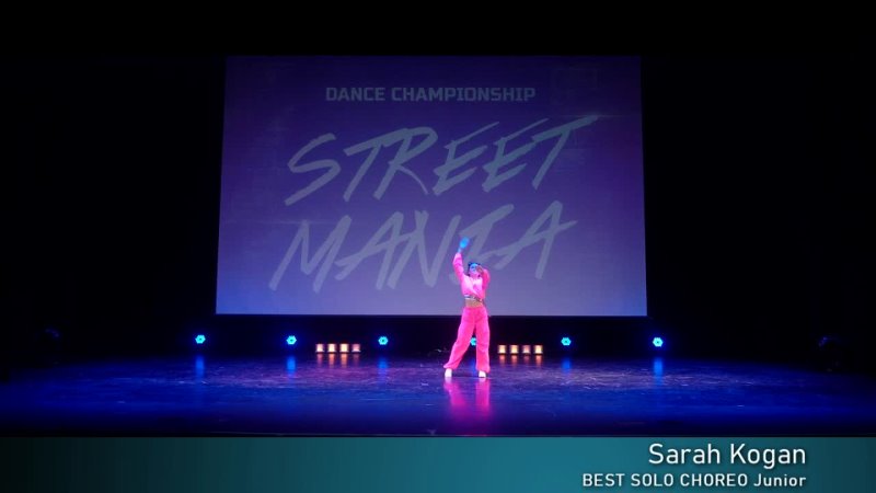 STREET MANIA, BEST SOLO CHOREO Junior, Sarah
