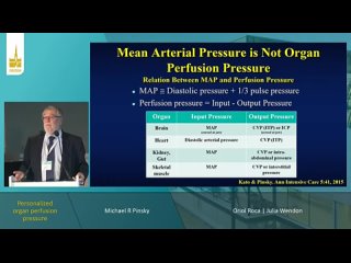 Personalized organ perfusion pressure  Michael Pinsky  ISICEM 2023