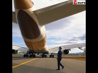 Трогательная история о возобновлении полетов самолета Airbus A380 авиакомпании Etihad, находившегося