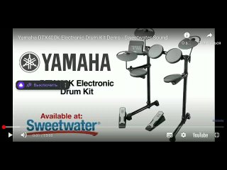yamaha dtx400k электронная барабанная установка обзор