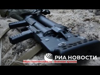 Бойцы ВДВ РФ использовали ручной двуствольный противодиверсионный гранатомёт ДП-64 Непрядва