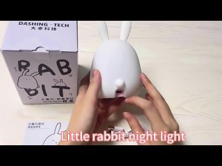 how to Rabbit Year Gift Rabbit Lantern Little Rabbit Table Silicone Night Light in 2023