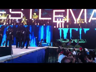 WWE Wrestlemania 28 The Rock entrance Flo Rida Sia performing Wild Ones  Good Feeling