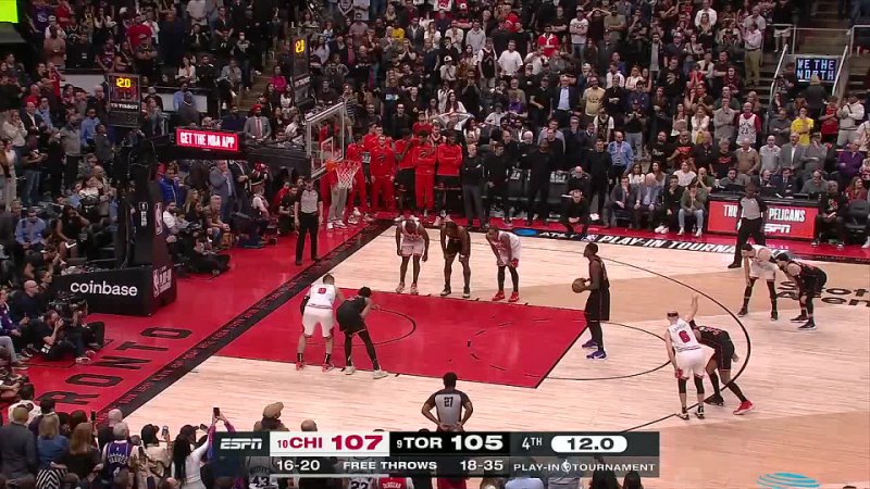 Every missed free throw from De Mar De Rozans daughter screaming at Toronto Raptors