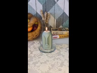 Интерьерная свеча Идол/Истукан с ароматом “Лотос и Юзу“