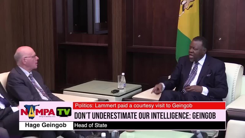 Namibian President Hage Geingob Scolds German Fascist Diplomat Lecturing Him about