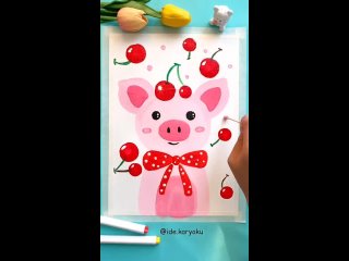 Рисуем свинку