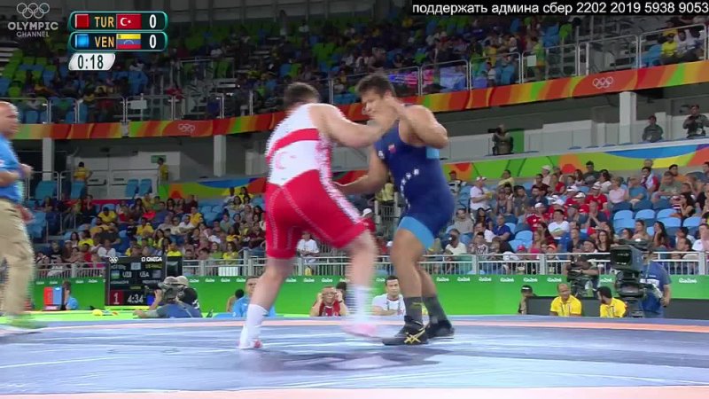 GR Олимпиада 2016 130kg 1 8 Riza KAYAALP (TUR) vs. Erwin Jose CARABALLO CABRERA (VEN)