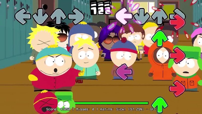 Community Game Friday Night Funkin Kyle vs Cartman Doubling Down ( FNF Mod, Hard) ( South Park, Kenny