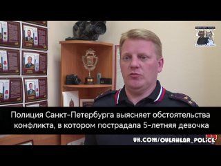 Полиция Санкт-Петербурга выясняет обстоятельства конфликта, в котором пострадала 5-летняя девочка