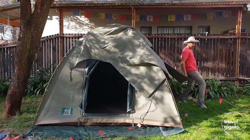 Camping for Beginners How to Pitch Put Up Take Down Fold a Canvas Dome Tent