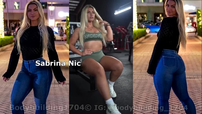 Sabrina Nic sabrinanic fit Amazing Fitness Blonde With Perfect Thick Booty,