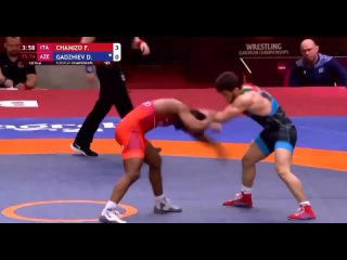 Чемпионат Европы-2023_1/8: Джабраил Гаджиев - Франк Чамизо