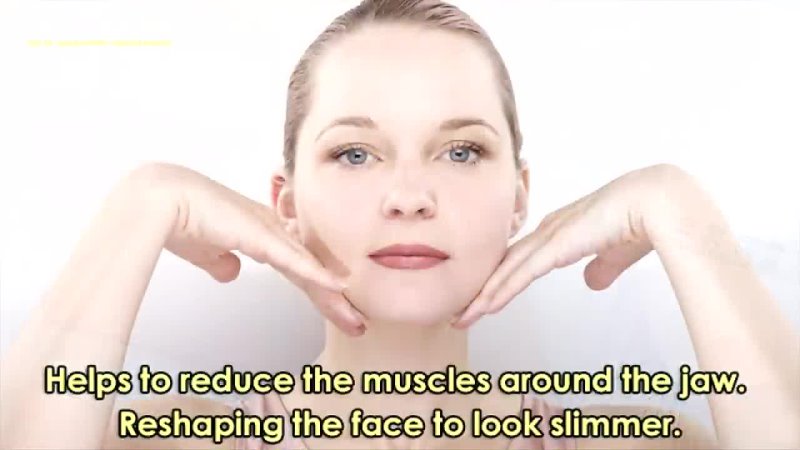 Natural How to make Jawline slimming, V shape face, Slim face with Face Exercises and