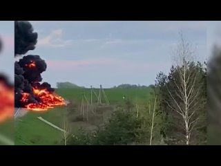 Взорвавшийся бензовоз перекрыл федеральную трассу в Орловской области