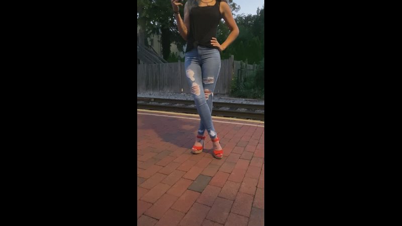 Wet jeans at the train
