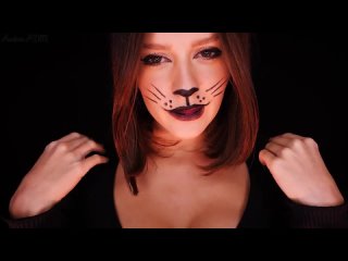 [Anastasia ASMR] ASMR 🎃 GATTINA SEDUCENTE TI TRUCCA PER HALLOWEEN 💄 (Mouth Sounds, Spit Painting, Lens Licking)