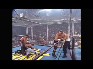 Chris Benoit, Ric Flair, Curt Hennig and Steve McMichael vs Kevin Nash, Konnan, Syxx and Buff Bagwell Fall Brawl: War Games 1997