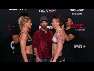 Стефани Эггер vs Ирина Алексеева - Битва взглядов перед UFC Вегас 72