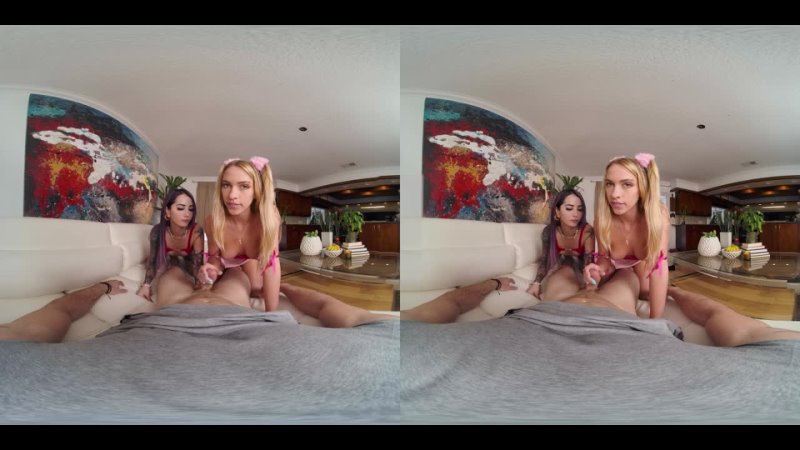 4 K VR Things Threesome with Val Steele and Khloe