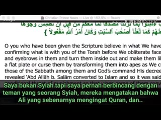 Indonesian Subtitle -Leaving Islam And Accepting Jesus - Christian Prince
