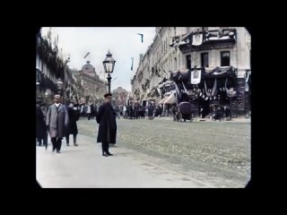 [60 fps] Moscow, Tverskaya Street in 1896