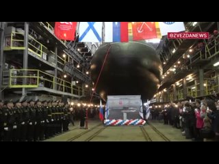 Подлодку проекта Варшавянка 636 Можайск, способную нести Калибры спустили на воду в Петербурге