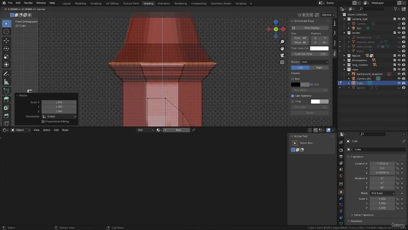 Chapter 5 Ruine landscape Lecture 97 Lecture 14 Building the tower and adding window