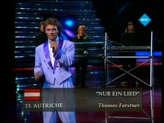 Thomas Forstner - Nur ein Lied (Best TV, Eurovision Song Contest, Lausanne, ) MTW