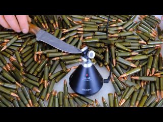 [Dron ASMR  - Relaxing Sounds] ASMR Kalashnikov cleaning and reloading ammo