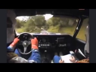 Rally driver (Ari Vatanen) performs an amazing save during the 1983 Rothmans Manx International Rall