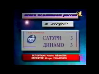 Сатурн 3-3 Динамо. Чемпионат России 1999