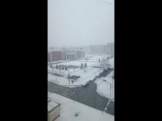 снегопад в Новокузнецке