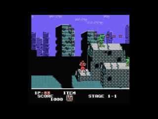Dendy (Famicom,Nintendo,Nes) 8-bit Ninja Crusaders Stage 1 Прохождение
