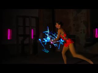 Светящиеся булавы для художественной гимнастики Ignis Pixel