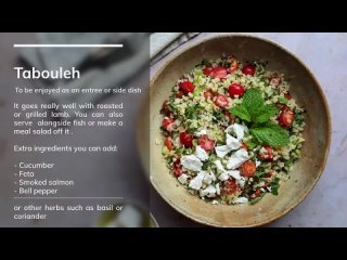 How to use bulgur to make a French style Tabbouleh Mediterranean recipes