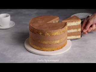 Рецепт торта “Кофе со сливками“