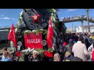 Эшелон Победы снаружи на станции Ирбит, далее поедем с ним.