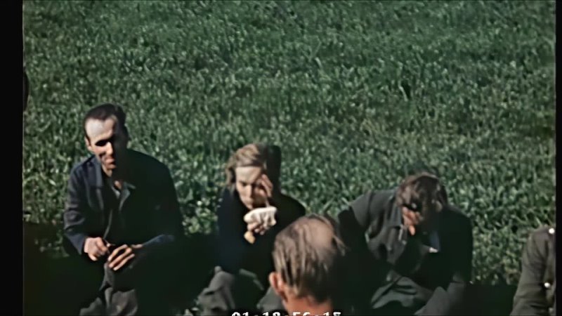 4 K, 60fps, color 1945. V Day in Europe. Lost german